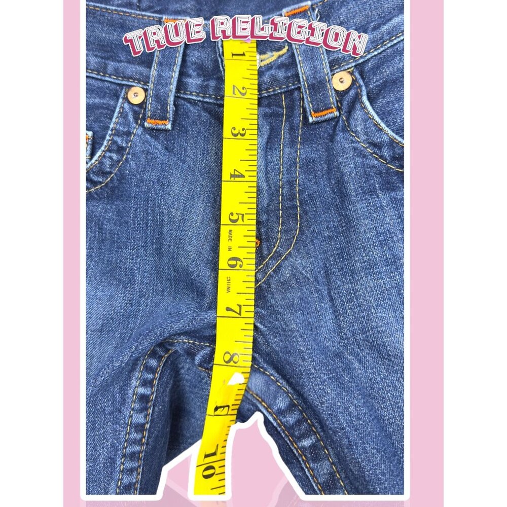 True Religion Womens Jeans 27 Blue Denim Made In USA 100% Cotton - Picture 12 of 16
